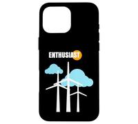 Wind Turbine Enthusiast Renewable Energy Green Environment Case for iPhone 16 Pro Max
