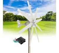 Wind Turbine Generator 14000W Blade Wind Generator 12V 24V 48V 8Blades with MPPT Controller,Auto Adjust Windward Direction for Marine/Household/Hybrid Solar Wind Power System¡(48v With Controller)