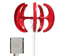 Wind Turbine Generator，，600W Vertical Wind Turbine Generator Kit, 12/24V 5-Blade Lantern Turbine with Controller for Terrace, Chalet, Fishing Boat, Motor Home - Eco-Friendly Renewable Energy