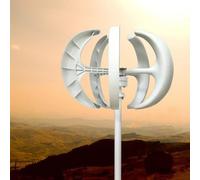 Wind Turbine Generator, 800W Vertical Axis 12V/24V with 5 Blades Kit for Efficient Electromagnetic Power Production, Renewable Energy Equipment for Home & Streetlight