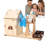 Wind Turbine Generator Craft Kit,Science Education Kit - Electricity Generator Model, Science Education Kit, Creative Educational Kids Toys For School, Boys, Home Use