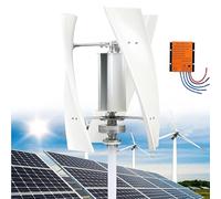 Wind Turbine Generator Kit, 12V/24V/48V AC, 5000W/9000W with MPPT Controller and 3 Nylon Fiber Blades for Marine and Motor Home Applications