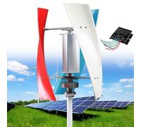 Wind Turbine Generator Kit, 14000W 12V/24V/48V/110V/220V Helix 3 Blade with Charge Controller for Marine, RV, Home, Industrial