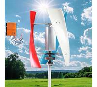 Wind Turbine Generator Kit 14000W No Noise Vertical Wind Turbine Generator,12V 24V 48V Magnetic Levitation Wind Turbine with MPPT Controller,for Home Street Lighting(Colorful,12V)