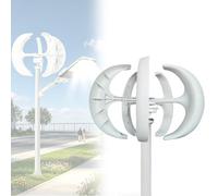 Wind Turbine Generator Kit,5 Blades Vertical Axis Wind Turbine,3 Phase AC Permanent Magnet Generator,High-Efficiency Renewable Energy Solution With Controller For Home, Farm, Boat(500W,24V)