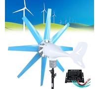 Wind Turbine Generator Kit, 500W Horizontal Windmill with MPPT Controller for Home Use, Low RPM, 12V