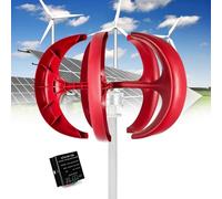 Wind Turbine Generator Kit Charge Controller Vertical Turbines Generator Energy Electricity Equipment，1000W Wind Turbine Generator - 5-Blade Vertical Kit 12V/24V/48V/110V/220V 3-Phase AC w