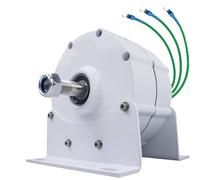 Wind Turbine Generator Kit Charge Controller Vertical Turbines Generator Energy Electricity Equipment，Permanent Magnet Generator 3 Phase Low Speed AC Alternator for Wind Turbine and Water T