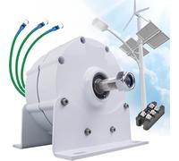 Wind Turbine Generator Kit Charge Controller Vertical Turbines Generator Energy Electricity Equipment，Three Phase Permanent Magnet Alternator 12000W Gearless AC Generator with Rectifier for