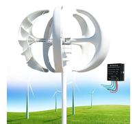 Wind Turbine Generator Kit Charge Controller Vertical Turbines Generator Energy Electricity Equipment，Wind Turbine Generator 13000W Vertical Wind Turbine Generator Kit - 5-Blade Renewable En