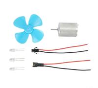 Wind Turbine Generator Kit for DIY Renewable Energy Projects - 12V DC Dynamo Motor, 6-9V Output, 200-6000 RPM, 60mm Blade Diameter, Compat