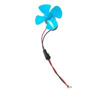 Wind Turbine Generator Kit for Science Projects, 0-20V Dc Motor with 60mm Fan Blade, Compact 24.5mm Motor for Renewable Energy DIY Model, Blue