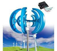 Wind Turbine Generator Kit, Vertical Wind Turbine Electricity Set, Blade Horizontal Wind Power Generator Kit for Home, Boat, Marine, Monitoring, Street Lighting