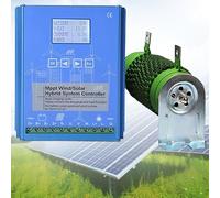 Wind Turbine Generator Kit With Charge Controller Vertical Turbine Generator,Off-Grid Wind Solar Hybrid Charge Controller with Built-in Dump Load, Auto Voltage Regulator for Home RV Horizont