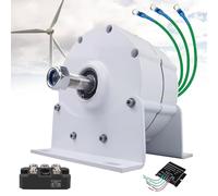 Wind Turbine Generator Kit With Charge Controller Vertical Turbine Generator,Permanent Magnet Generator & Torque, Low RPM PMA for Wind & Water Turbines, AC Output, High Efficiency Renewable