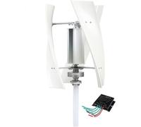Wind Turbine Generator Kit With Charge Controller Vertical Turbine Generator,Portable Magnetic Levitation Wind Generator Kit with Vertical Axis Turbine for Home & Street Lighting, Power Outp
