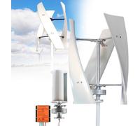 Wind Turbine Generator Kit With Charge Controller Vertical Turbine Generator,Vertical Axis Wind Turbine Generator - Low Noise Complete Set with Controller for Home Energy Solutions