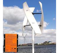 Wind Turbine Generator Kit With Charge Controller Vertical Turbine Generator,Vertical Axis Wind Turbine Generator, Outdoor Windmill Kit with Controller for Eco-Friendly Renewable Energy Solu