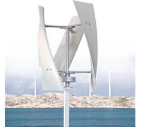 Wind Turbine Generator Kit With Charge Controller Vertical Turbine Generator,Wind Turbine Generator Vertical Helix with MPPT Controller, Portable Windmill Kit for Home Energy Supplementation