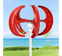 Wind Turbine Generator Kit With Charge Controller Vertical Turbine Generator,Wind Turbine Generator Kit Vertical Wind Turbine Generator with MPPT Low Noise Windmill for Home Farm Wind System