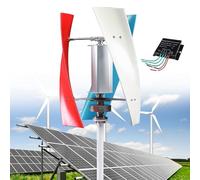 Wind Turbine Generator Kit with MPPT Controller, 3-Phase AC, 3 Blades, Ideal for Marine, RV, Boat, Renewable Energy Solution