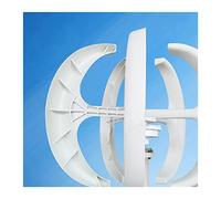 Wind Turbine Generator, Small Vertical Axis Wind Turbine Generator for Home 3000W 12V 24V 48V with MPPT Low Noise 3KW Windmill for Farm Garden(Bianco,Onecolor)