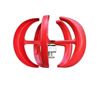Wind Turbine Kit, 1000W Wind Turbine 12v 24v Vertical Axies Wind Generator Small Windmill Free Energy With MPPT Charge Controller Homeuse(Rosso,MPPT Controller,48V)