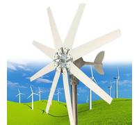 Wind Turbine Kit 8000W 12/24/48V with 8 Blade, with Controller, Power for Marine, RV, Home, Windmill Suit for Hybrid Solar,48V