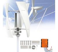 Wind Turbine Kit 8000W Vertical Helix Power Turbine Kit 3 Blade Kit with Charge Controller for Marine RV Home Industrial Energy,48V