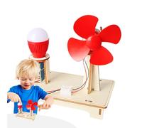 Wind Turbine Model - Educational Science Wooden Mill 7-14 Years, DIY Physics Experiment on Renewable Energy, Generator Project