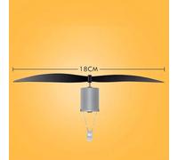 Wind Turbine Motor Generator Kit with 18 cm Metal Propeller, 5W USB Bulb & 1m Cable - Educational STEM Learning Toy for Kids and Students