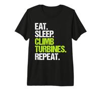 Wind Turbine Technician Eat Sleep Routine Premium T-Shirt