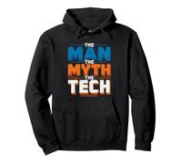 Wind Turbine Technician Man Myth Legend Proud Identity Tech Pullover Hoodie