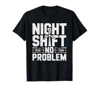 Wind Turbine Technician Night Shift Clean Energy Overnight T-Shirt