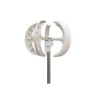 Wind Turbine Vertical Energy Wind Turbine Windmill Generator 2000W 12v 24v 48v Low Noise Wind Speed Start With MPPT Charge Controller(Bianco,With Mppt Controller,Onecolor)