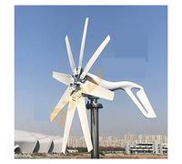 Wind Turbines, 400w 600w 1000W Wind Turbine Generator 12v 24v 48v Horizontal Wind Turbine Generator Free Power New Energy Alternative Accessories(8,Hybrid Control,Onecolor)