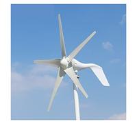 Wind Turbines, 800W 12V 24V Wind Turbine Generator Low Wind Speed Start Low Noise Wind Generator Easy Installation Wind Generator Oversized Blade MPPT Control(600w 5 Blades,Hybrid Control,Onecolor)