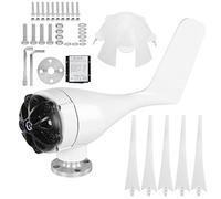 Wind Turbines Kit Generator 5 Blades High Efficiency 400W Power Supply for Boats Cabins Mobile Homes White Alloy Plastic 12V 24V 48V Optional (12V)