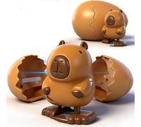 Wind-Up Animal Hatching Surprise Egg - 2026 Easter’s Latest Gift - Hatching Dinosaur Egg Toy, Spinning Egg Hatches into Walking Dinosaur, Fun Party Favors Gift for Adults and Teenagers (Capybara)