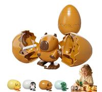 Wind-Up Animal Hatching Surprise Egg, Boom Eggs, Cute Dinosaur Egg Hatching Toy, Spinning Egg Hatches into Walking Dinosaur, Wind-Up Surprise Eggs Easter Gift for Kids Party Birthday Holiday (B)
