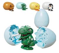 Wind-Up Animal Hatching Surprise Egg-Dinosaur Egg Hatching Toy,Rotate the Egg to Hatch a Walking Animal, Reusable Clockwork Fun Animal Toy for kind Gift for Birthdays, Holidays, Easter (Dinosaur)