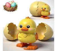 Wind-Up Animal Hatching Surprise Egg,Wind-Up Surprise Eggs,Rotate The Egg to a Walking Animal,Fun Toys for Boys Girls,Christmas Birthday (Duck)