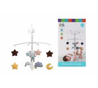 Wind-Up Baby Crib Mobile with Musical Lullabies, Soft Plush Stars, Moon and Cloud Toys, 6 Months+