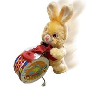 Wind-up Bunny Toys - Stuffed Animal Drumming Toys - Electric Animal Model Realistic For Easter Kid Children Boys Girls