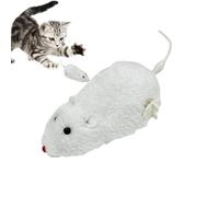 Wind Up Cat Mouse - 7cm Plush Running Toy, Clockwork Pet Chaser | Soft Realistic Indoor Cat Mouse Toy Kitten Play Exercise Enrichment Hunting Instinct Boredom Control Entertainme