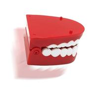 Wind Up Chattering Teeth - Funny Jumping Tooth Bucket, Early Educational Clockwork Plaything, poping Novelty Babbling False Chompers | Walking Trick Treat Goody Bags Filler Halloween Favors