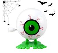 Wind-up Eyeball Toy - Clockwork Novelty Bouncing Mini Toy Halloween Fun | Small Table Decoration Horror Prop Party Prizes Safe Rounded Edges Gift for Kids