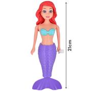 Wind-Up Mermaid Bath Toy Set for Kids Colourful Mermaid Princess Figures Wind-Up Water Play Dolls Collectable Assorted Colours Bath Time Fun Plastic Mermaid Toys for Children 4 Pack