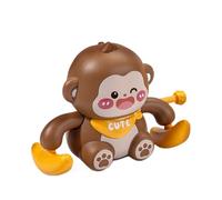 Wind-Up Monkey Toy - Banana Wheel Toys | Somersault And Forward-Moving Monkeys Toys No Batteries Required | Monkey Toy - Crawling Head Lifting Concentration