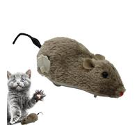 Wind Up Mouse Cat Toy - Cute Plush Windup, Amusement | Decorative Chasing With Home Playtime Scenario For Indoor Cats Kittens Activity Engagement Fun Pet Environment